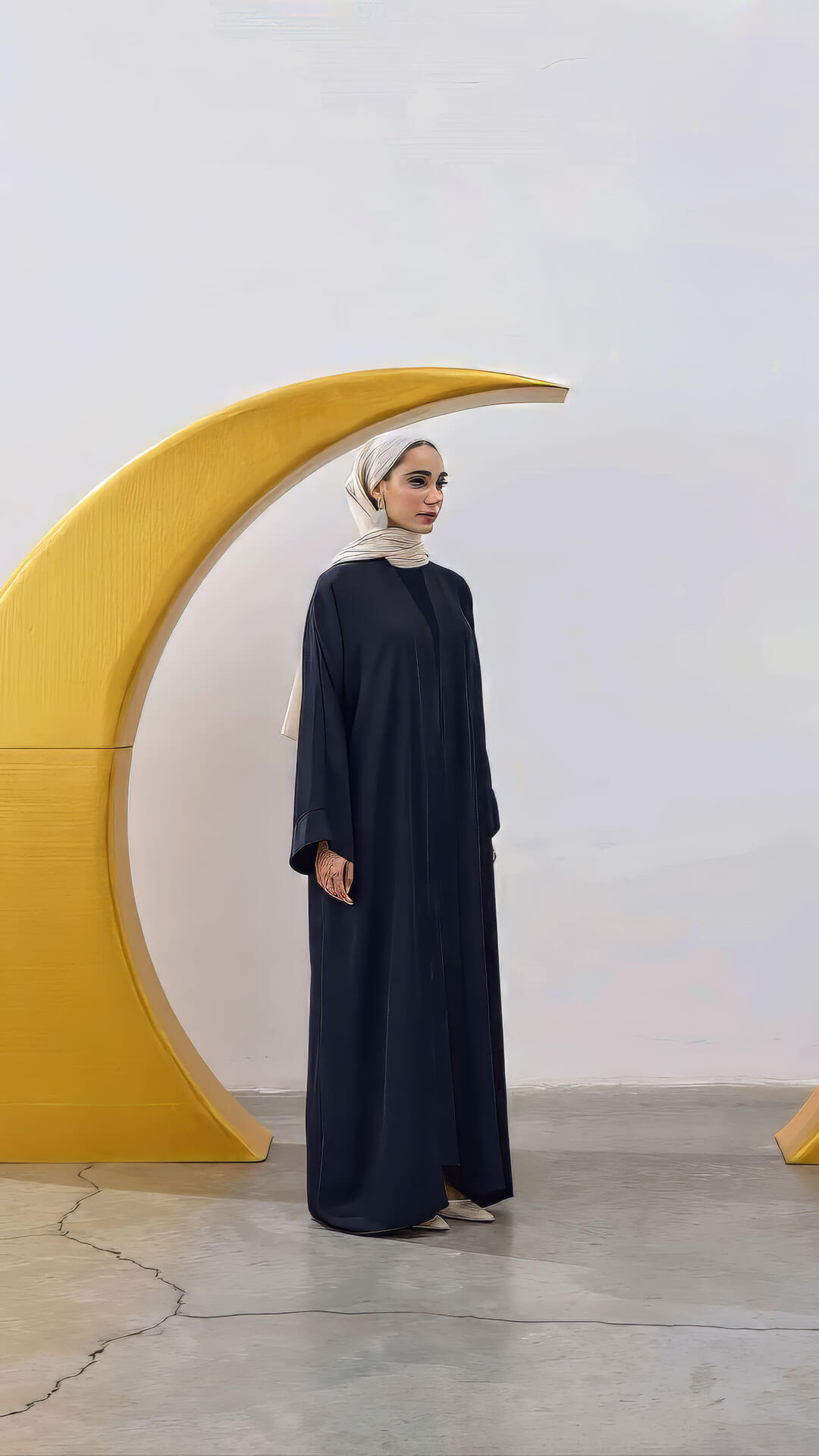 Su Abaya exclusive Set bleu foncé