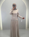 Robe de soirée Yagmur Beige