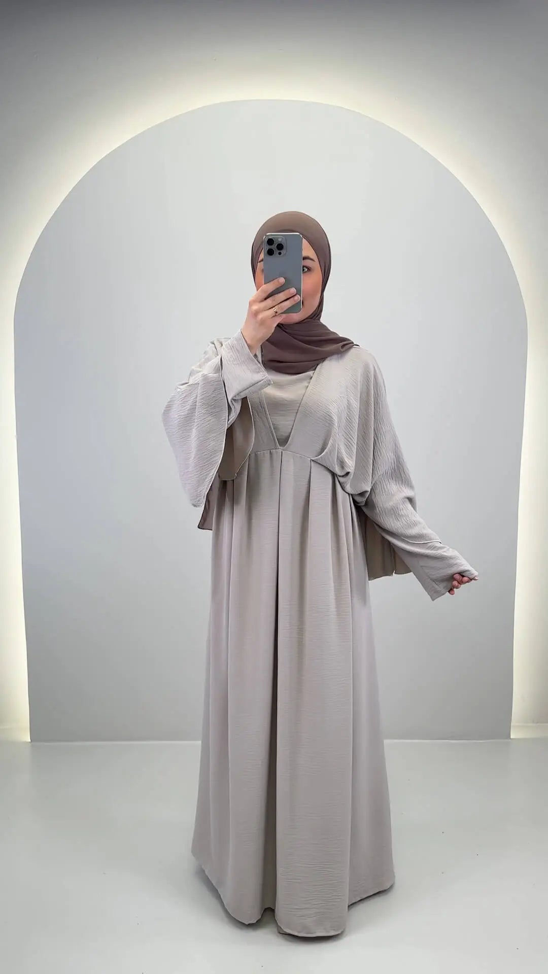 Abaya Melek taupe