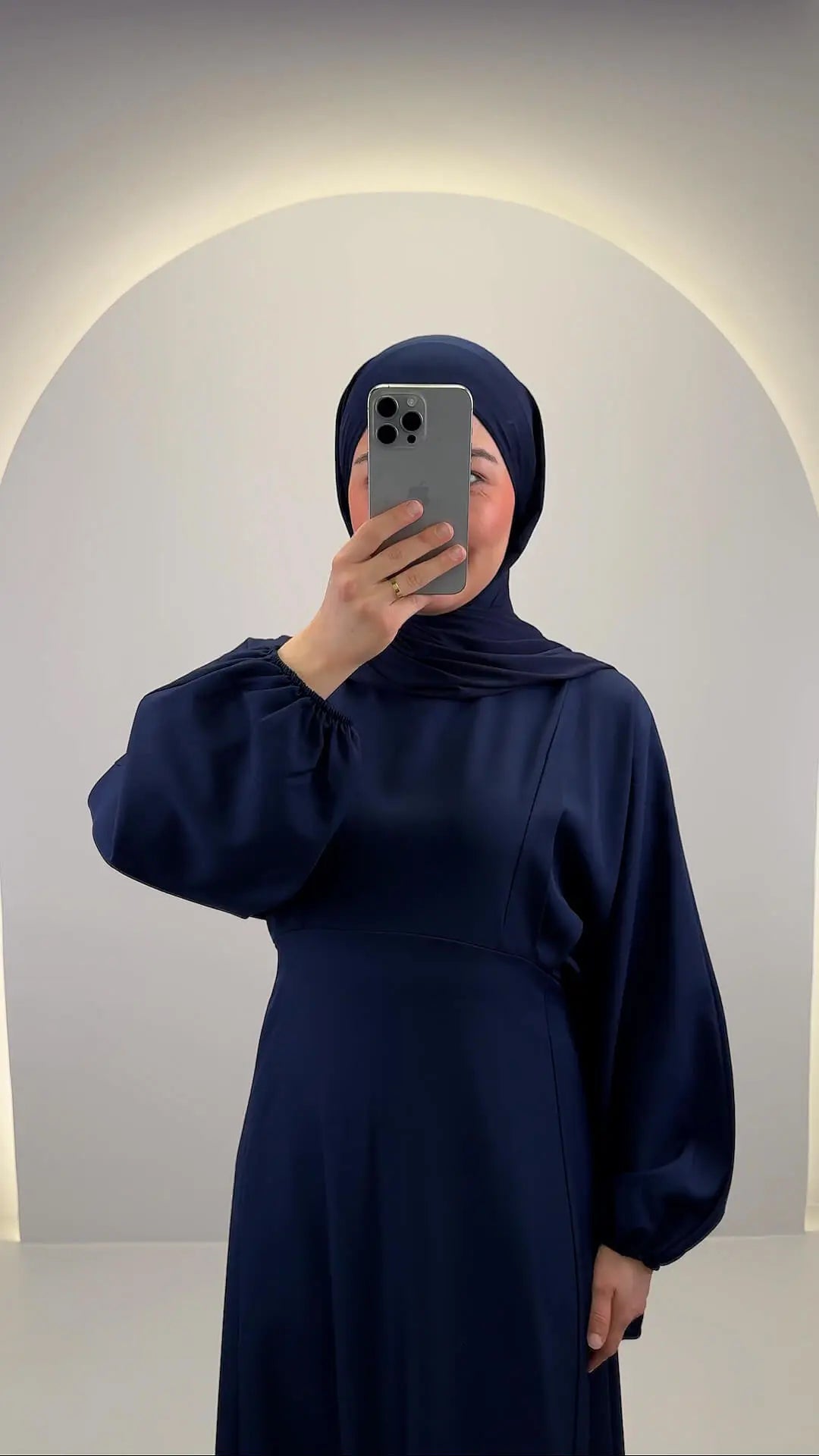 Yusara Kleid Dunkelblau