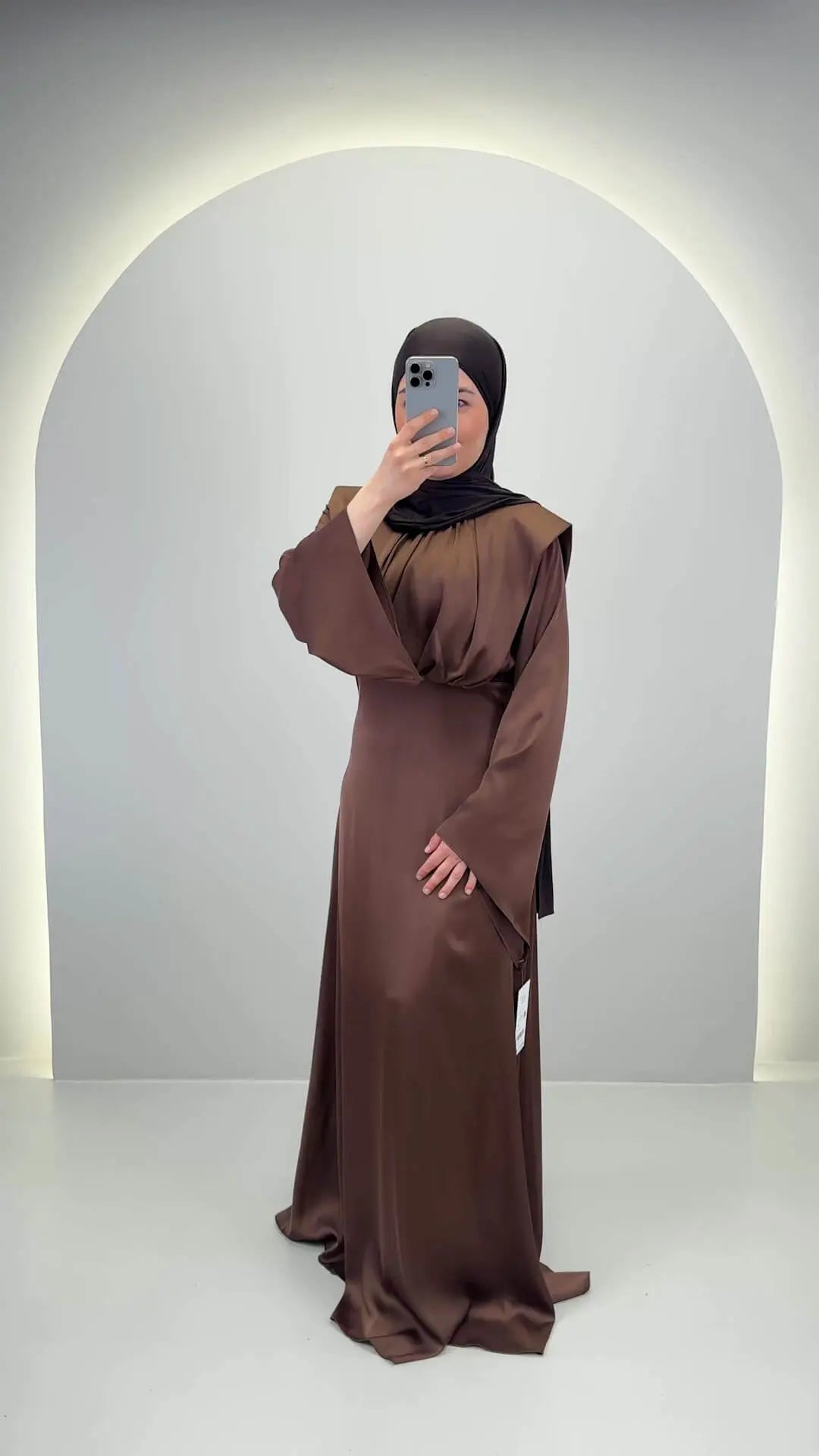 Esla Evening dress Brown