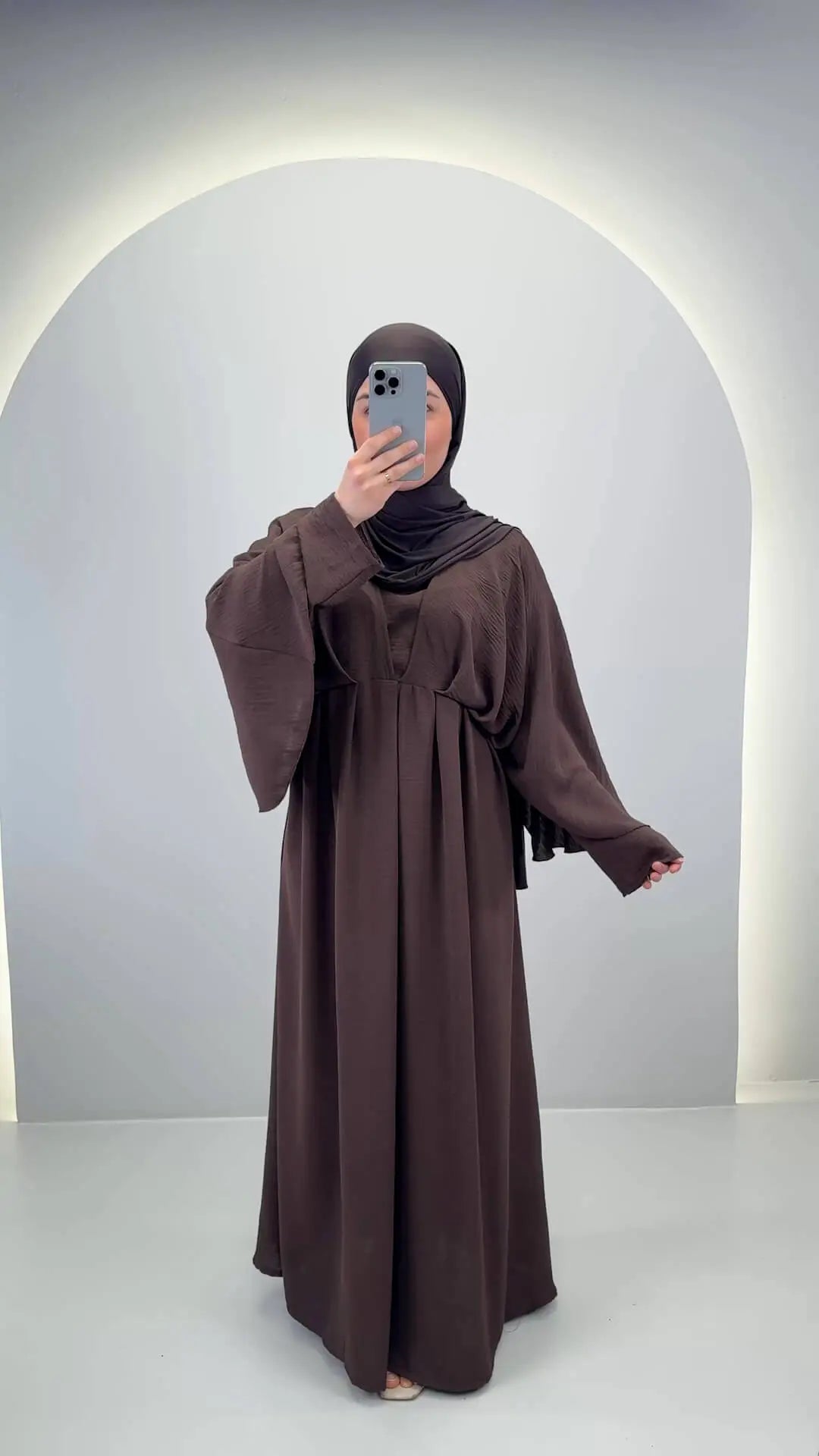 Abaya Melek marron