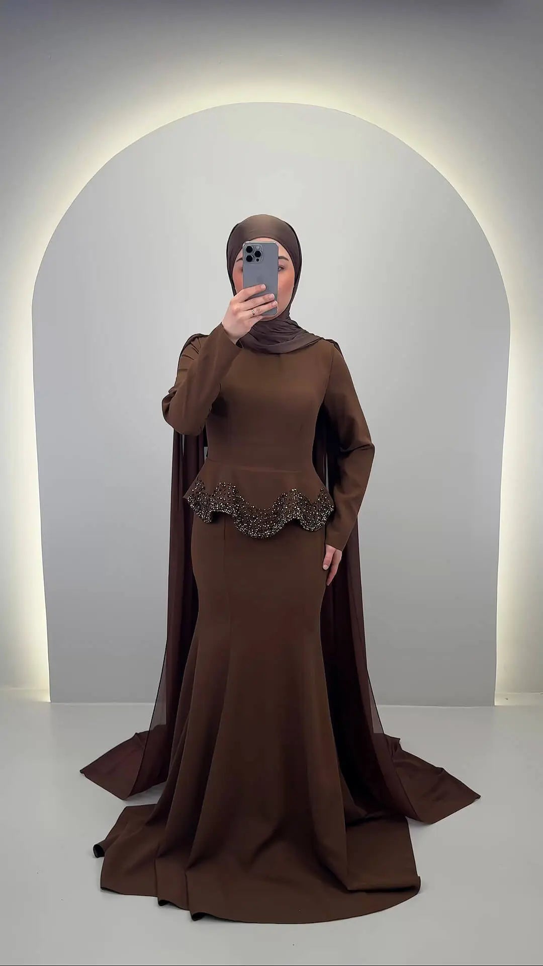 Simay Abendkleid Braun