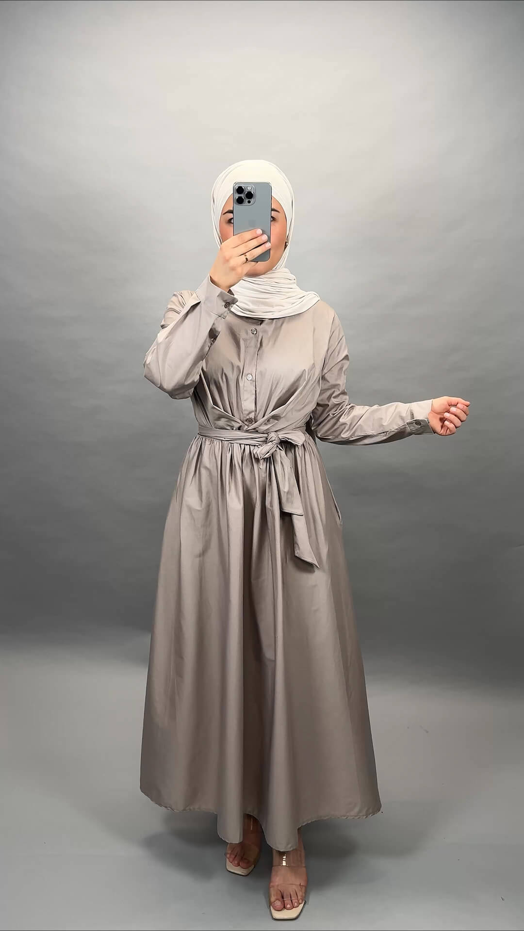 Cindy Robe Taupe