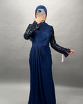 Damla Robe de soirée bleu foncé