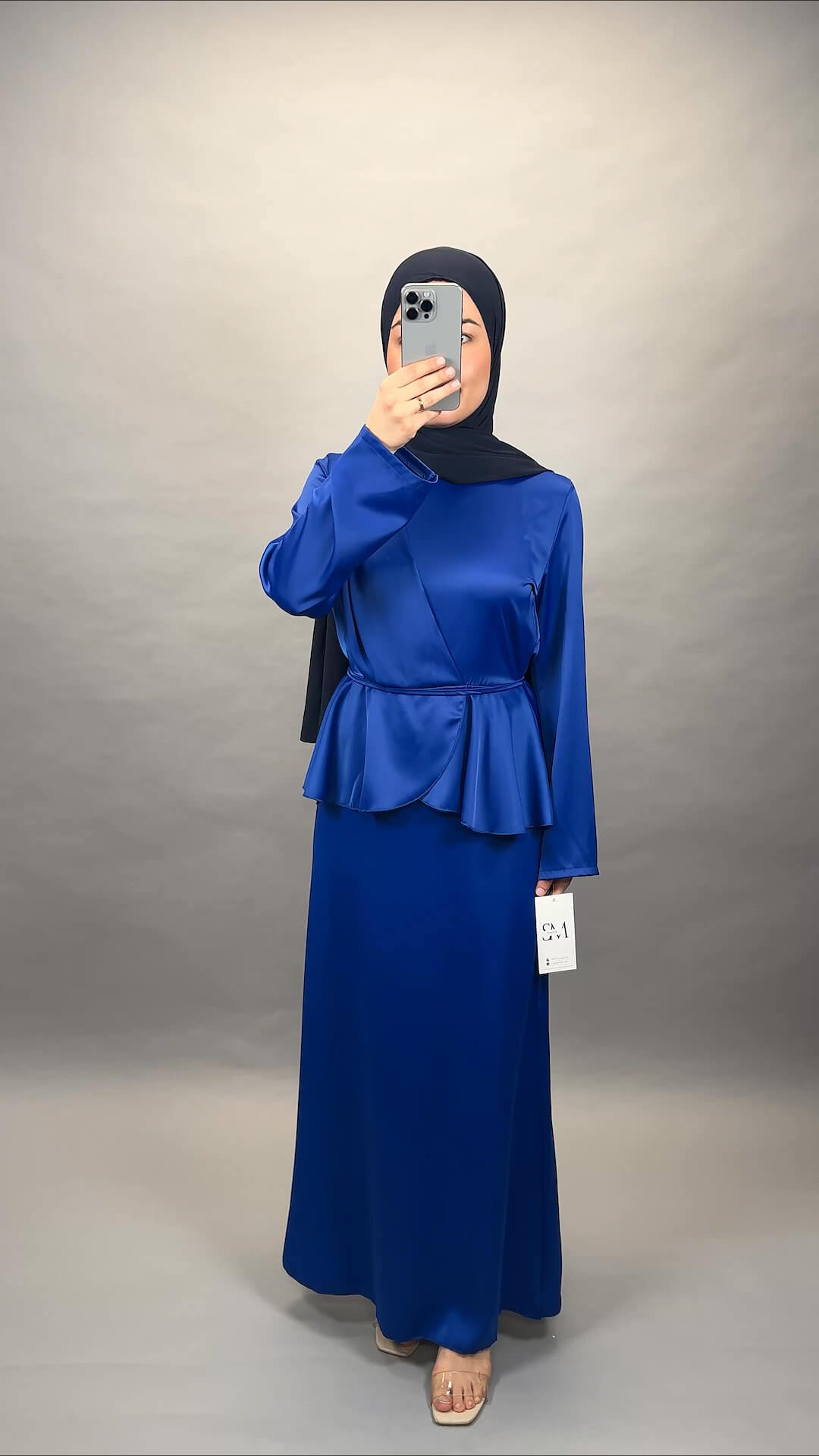 Siana robe de soirée bleu roi