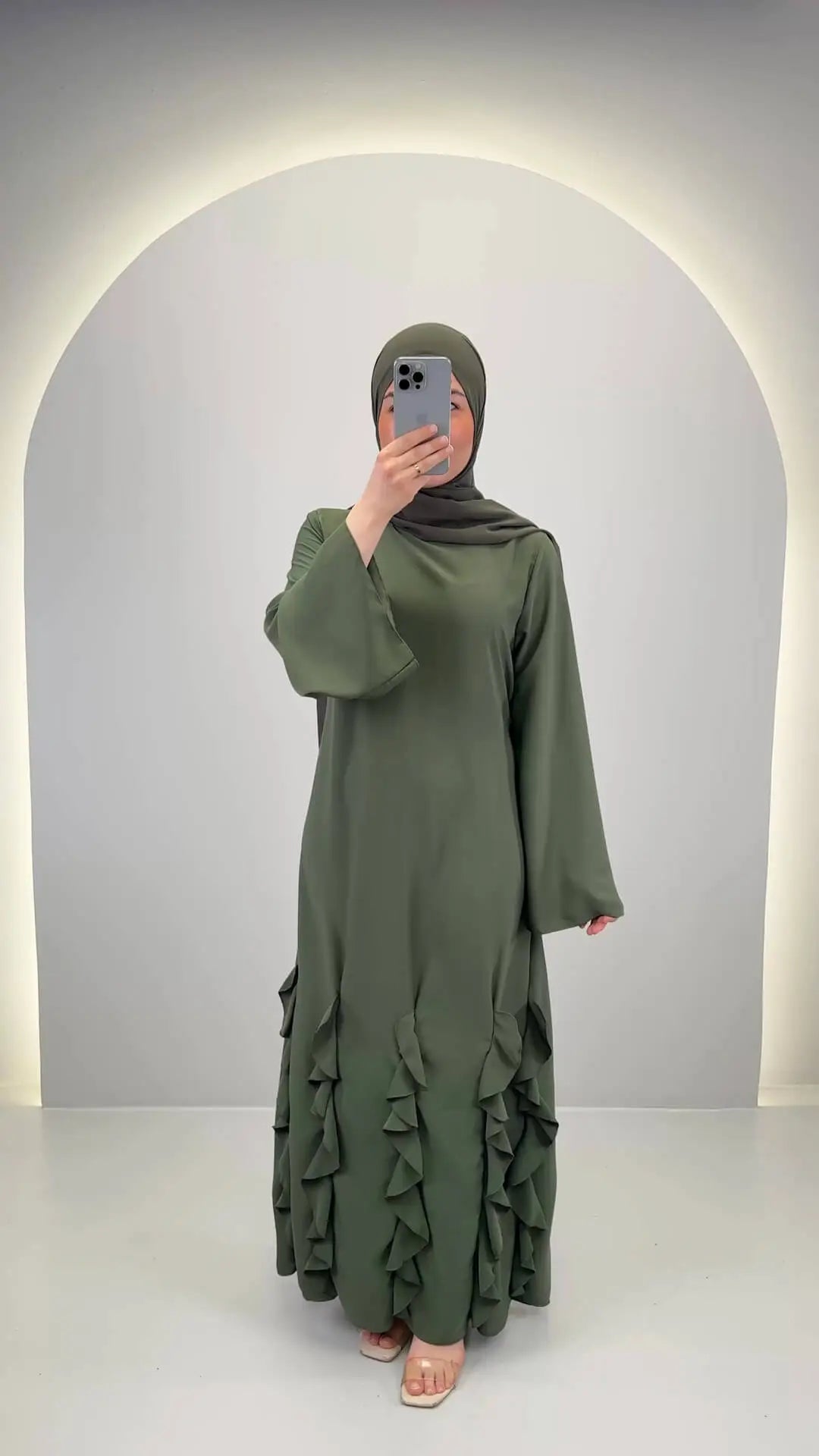 Robe de soirée Diya verte