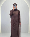 Emiya Robe de soirée Marron