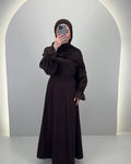 Haily Robe marron 01