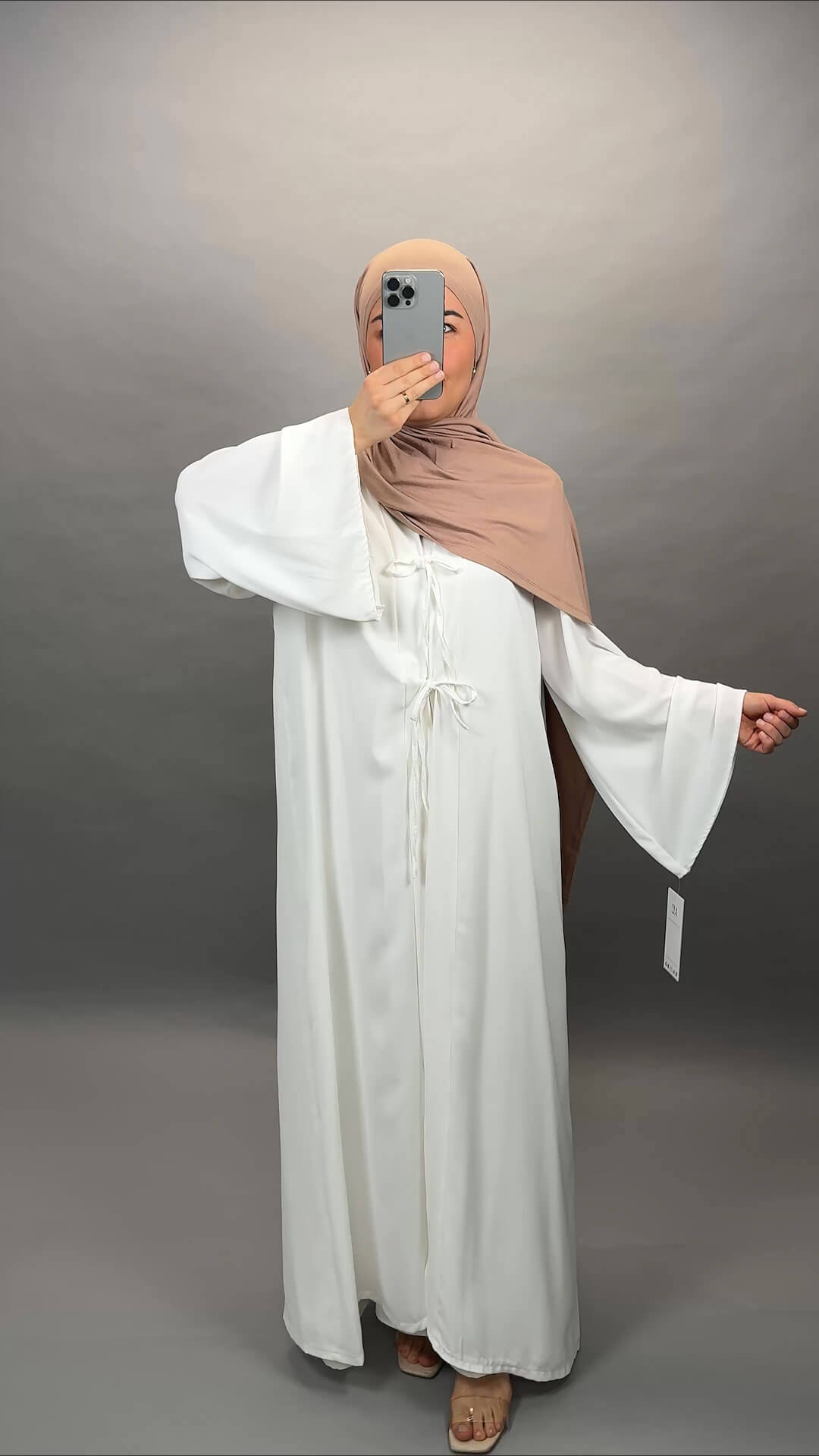 Ines Abaya 2-Teillig Blanc