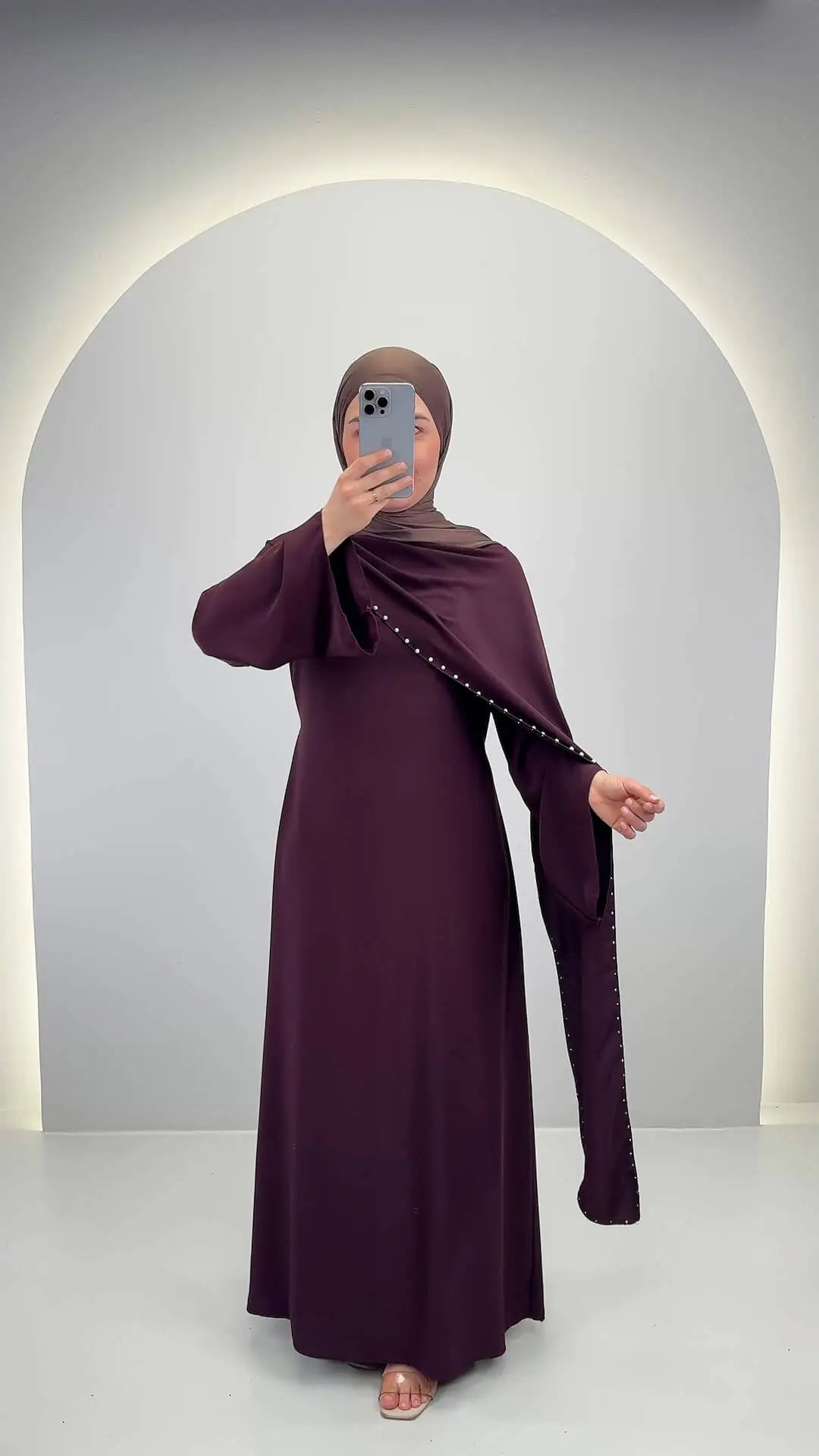 Zera evening dress wine red