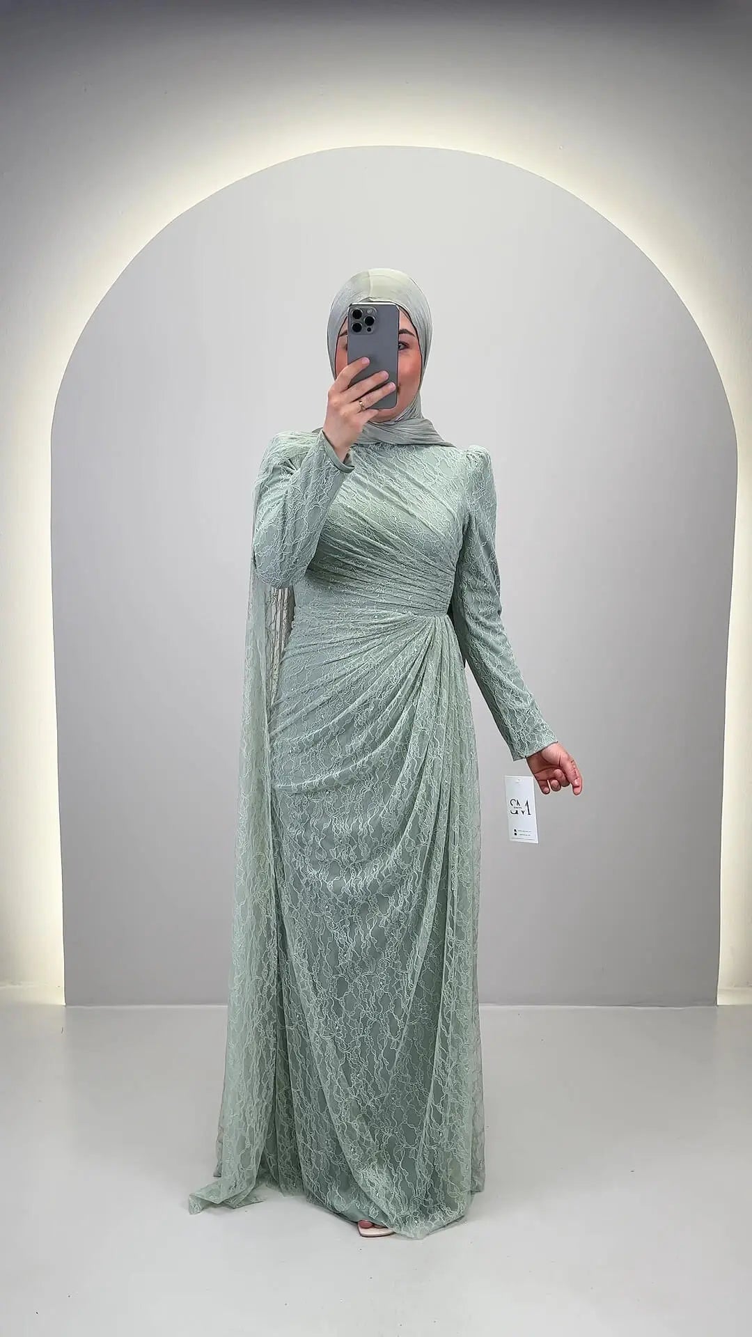 Robe de soirée Mireya Menthe