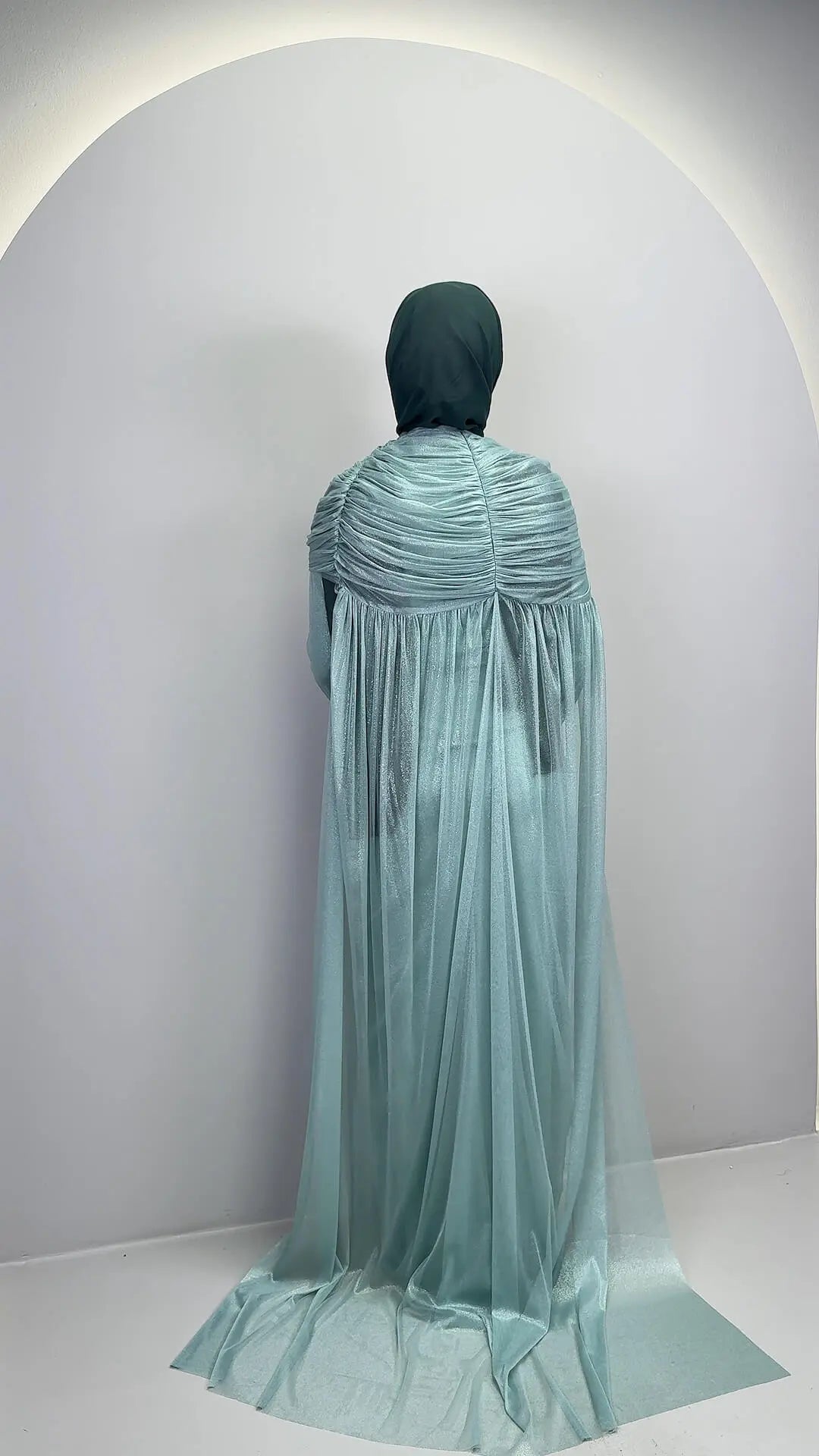 Robe de soirée Velina menthe