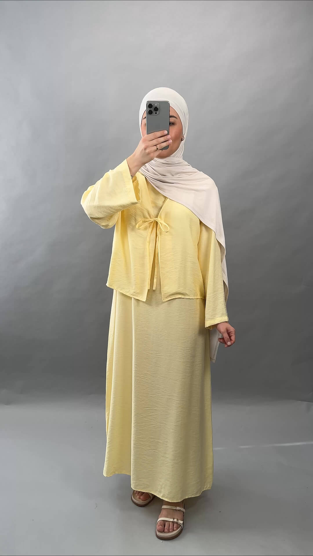 Miray Zweiteiler Kleid Gelb