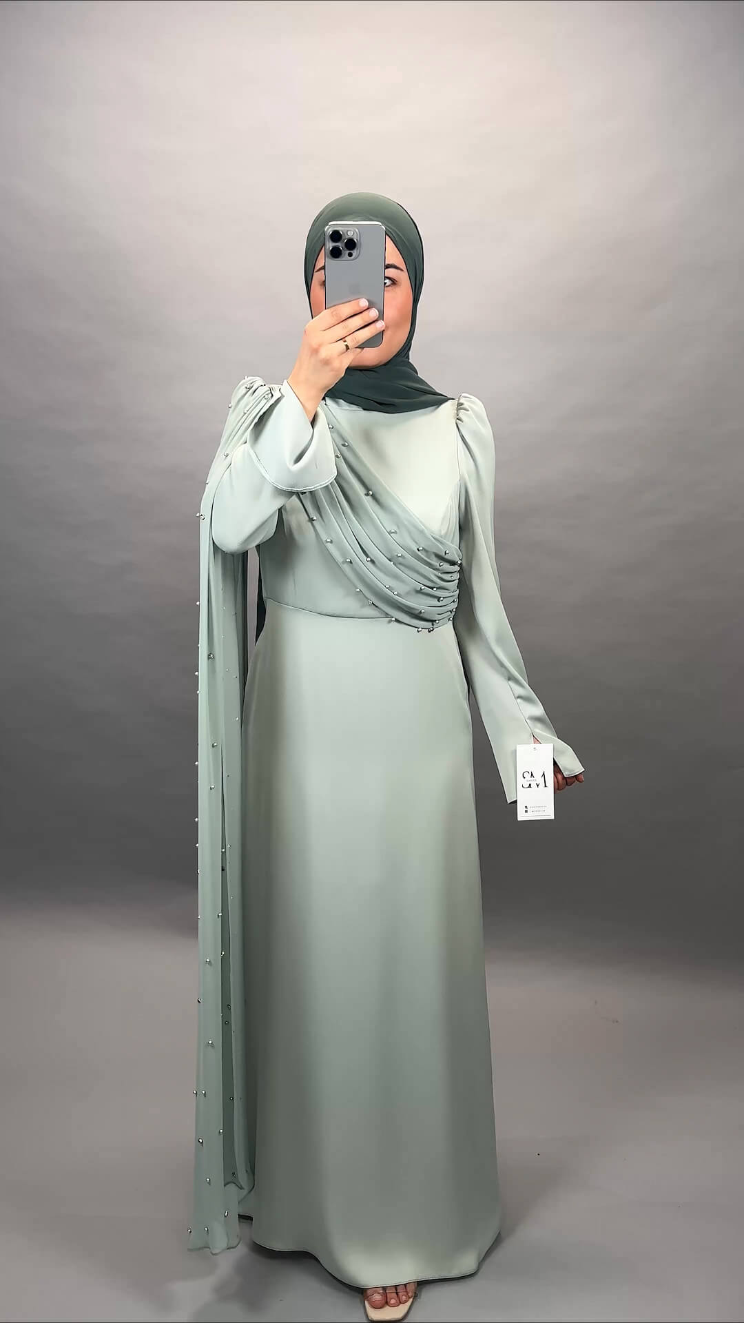 Mirsu robe de soirée Mint