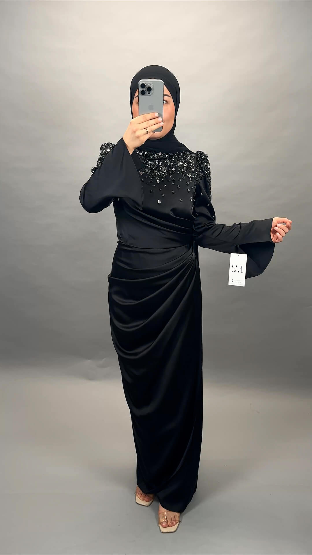 Sirin robe de soirée noire