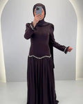 Robe de soirée Yagmur Marron