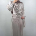 Robe de soirée Yildiz Beige 01