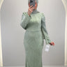 Robe de soirée Esmiya Menthe