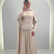 Robe de soirée Seyla Beige
