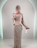 Hisra Robe de Soir Beige