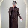 Robe de soirée Arya Marron 01