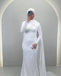 Robe de mariée Liora avec Hijab