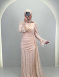 Robe de soirée Eliza Beige