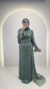 Eliza Robe de soirée Kaki