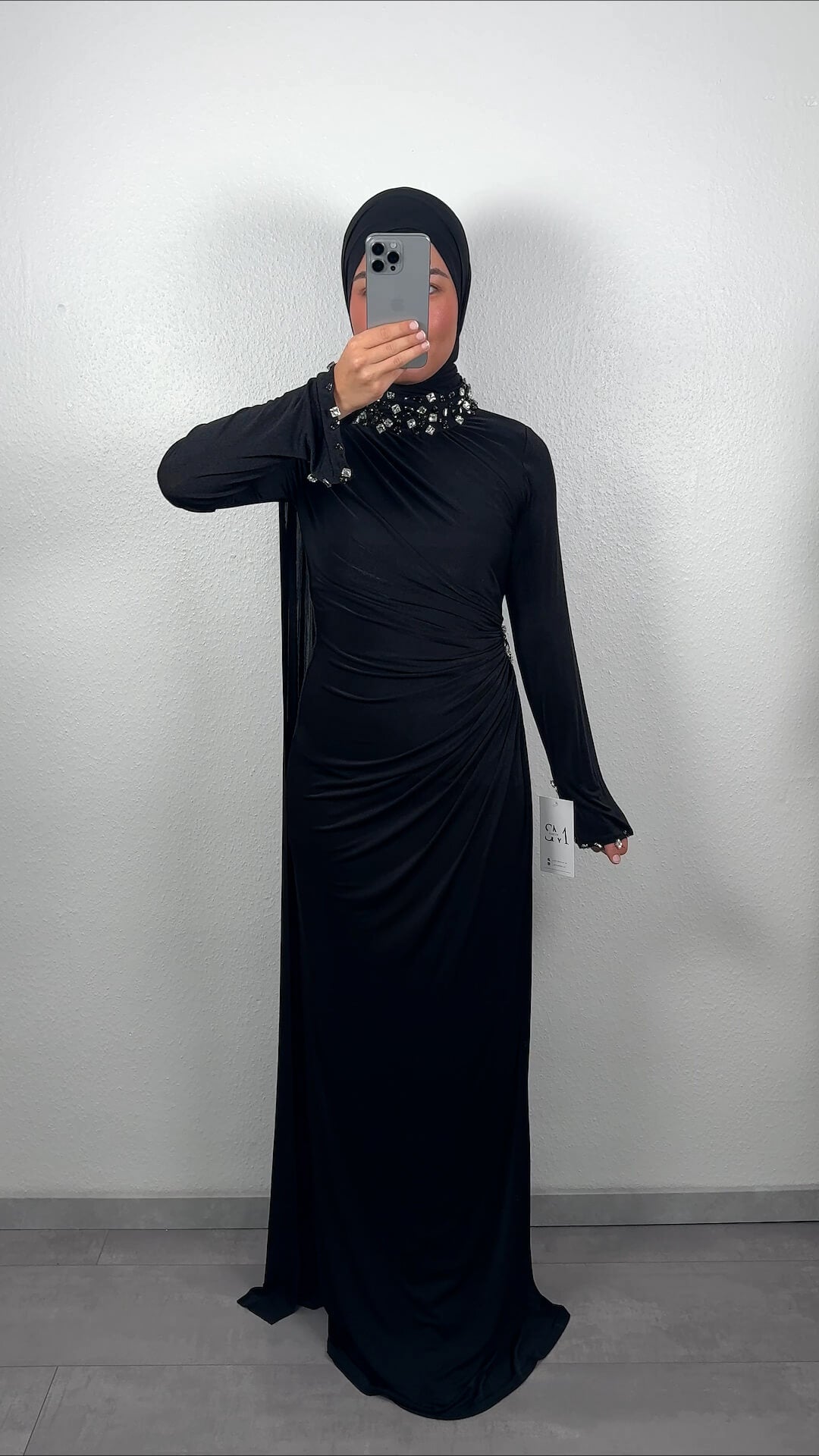 Robe de soirée Hazal noire