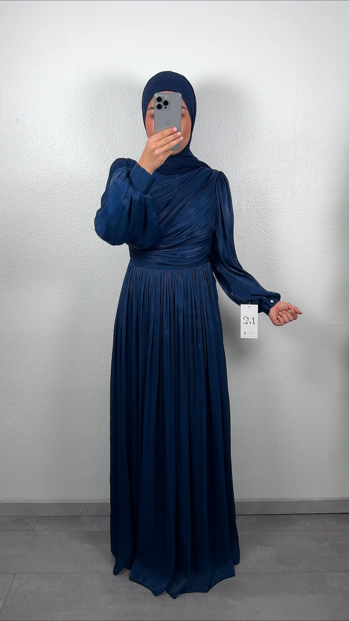 Robe de soirée Amori bleue