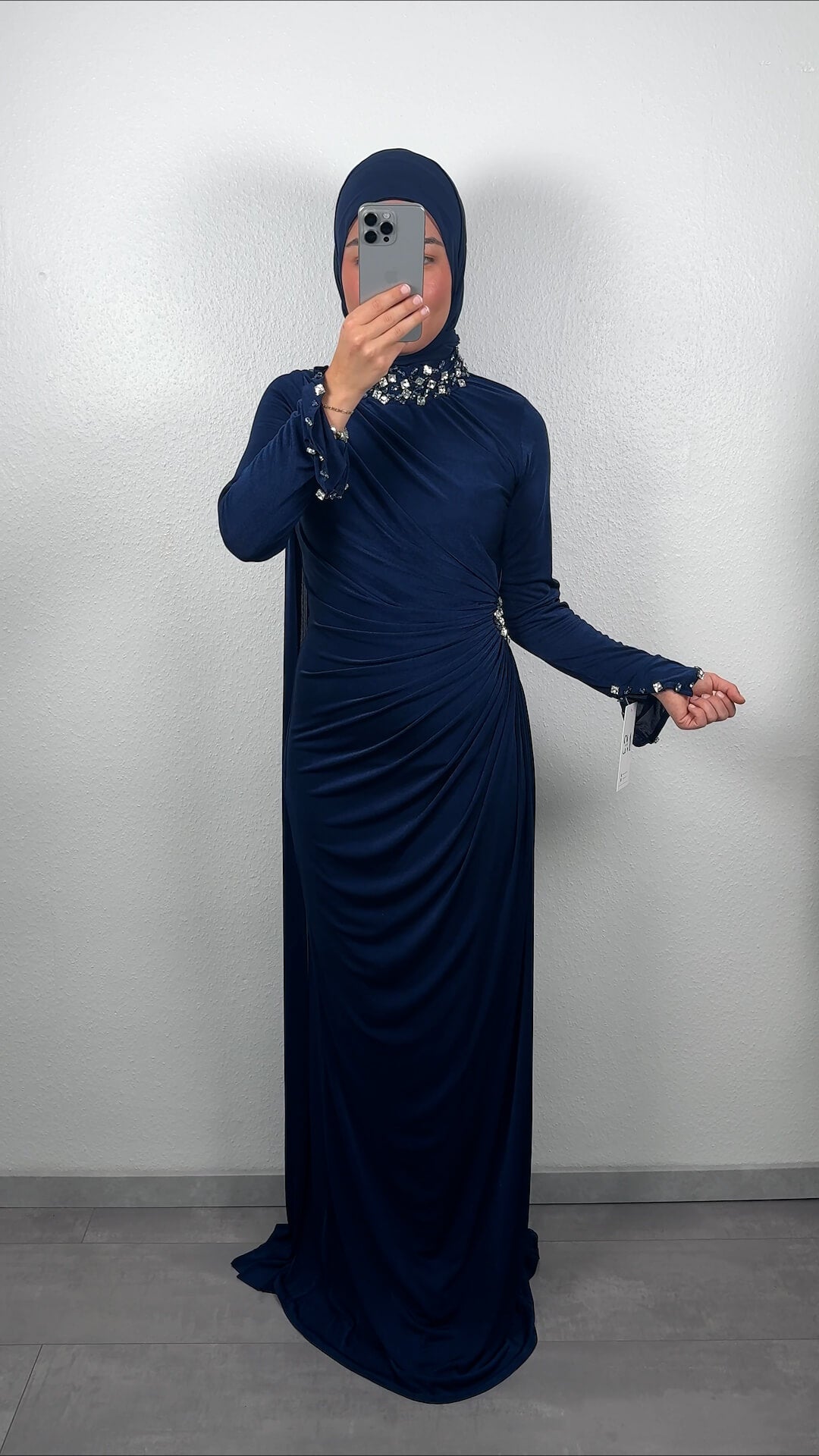 Robe de soirée Hazal bleu foncé