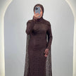 Robe de soirée Liora Marron