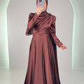 Liza Abendkleid Braun