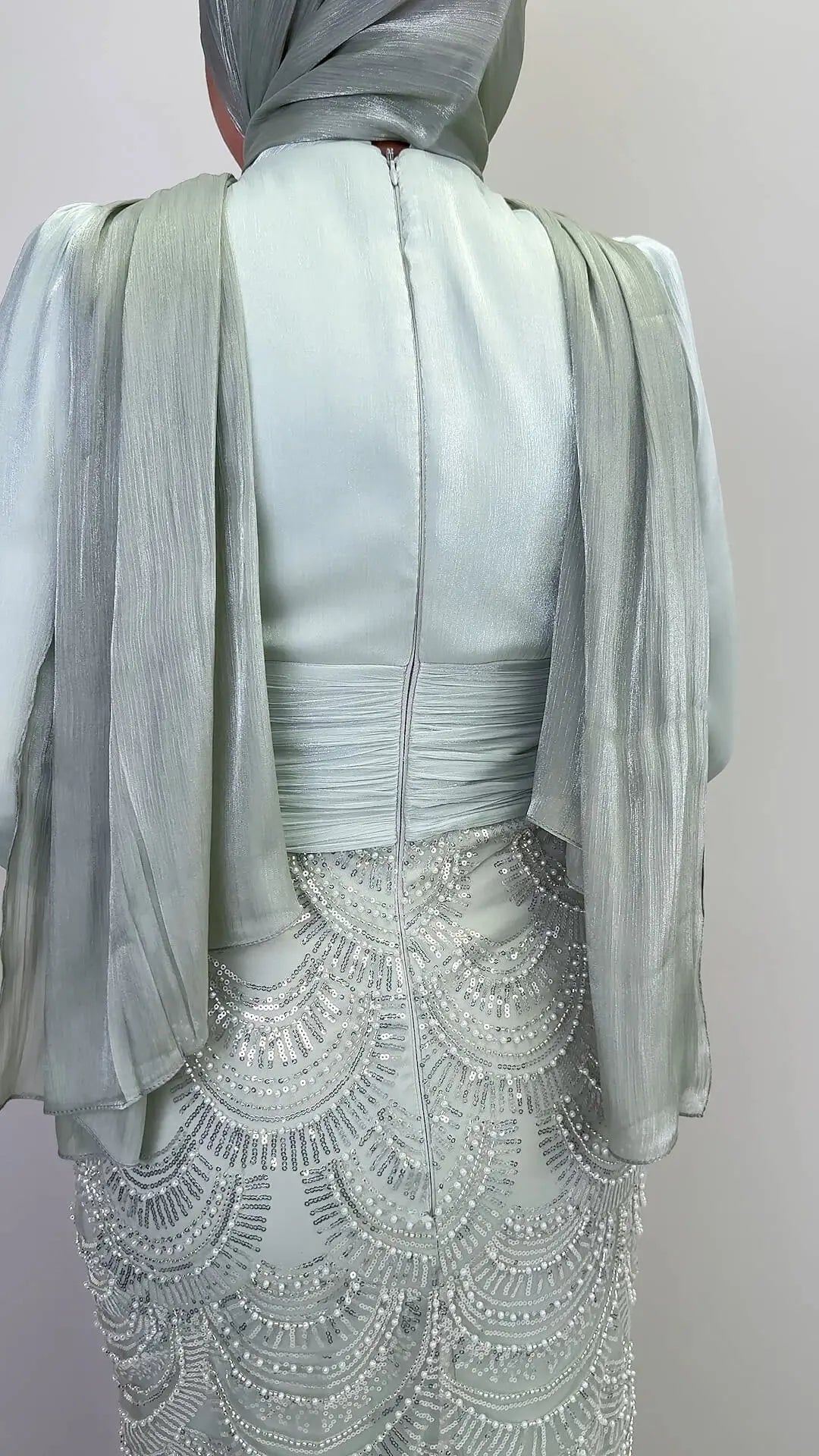 Robe de soirée Beys Menthe