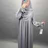 Ensemble Abaya Mila avec Khimar Gris