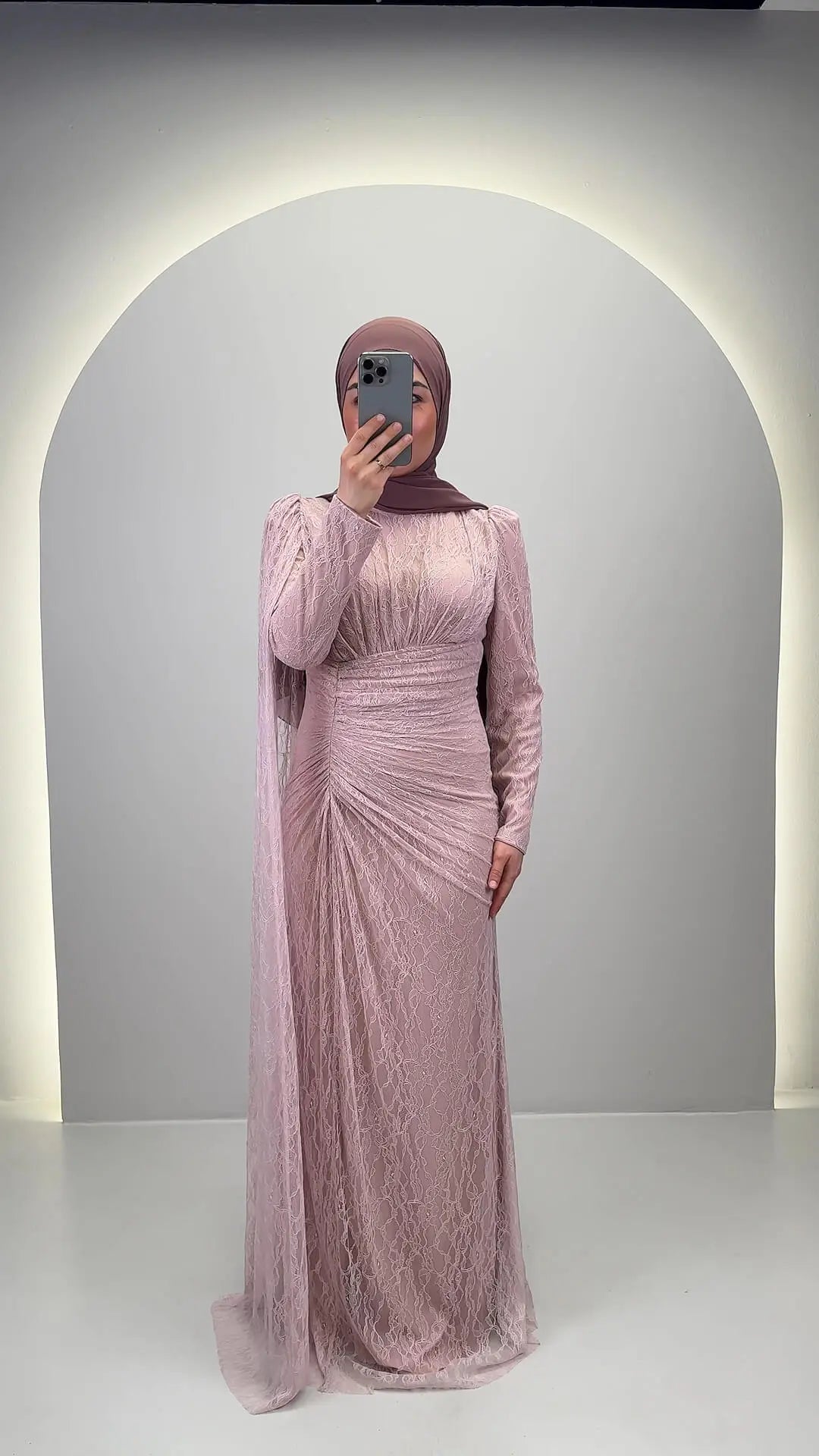 Robe de soirée Asell Rose