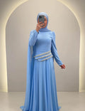 Robe de soirée Seyla bleue
