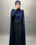 Sumeya Robe de soirée Bleu marine
