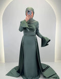 Robe de soirée Tuana Kaki