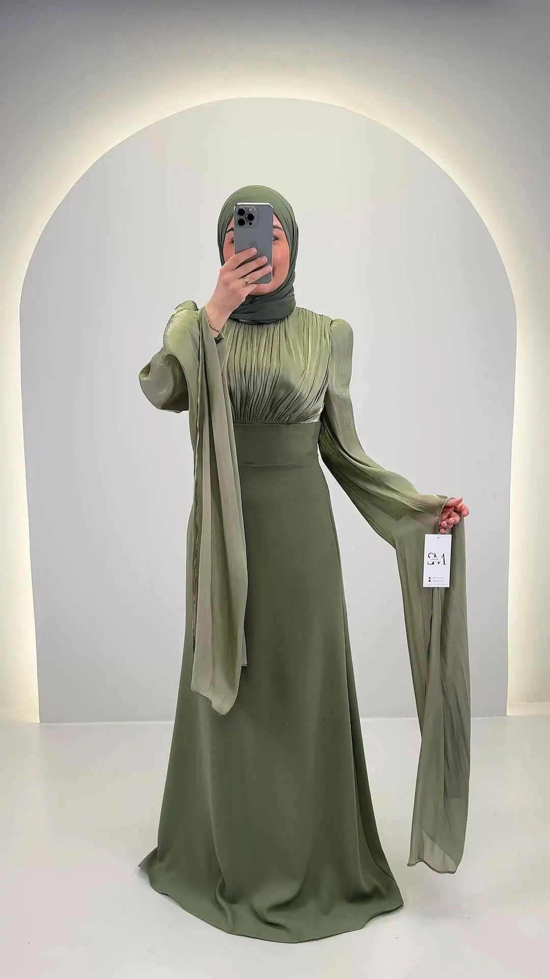Robe de soirée Yarenay Menthe