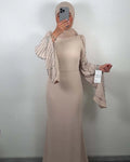 Robe de soirée Alev Beige