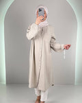 Yale Musselin Oberteil Beige