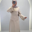 Robe de soirée Aramiel Beige