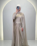 Robe de soirée Tiya Beige