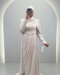 Robe de soirée Nefa Beige