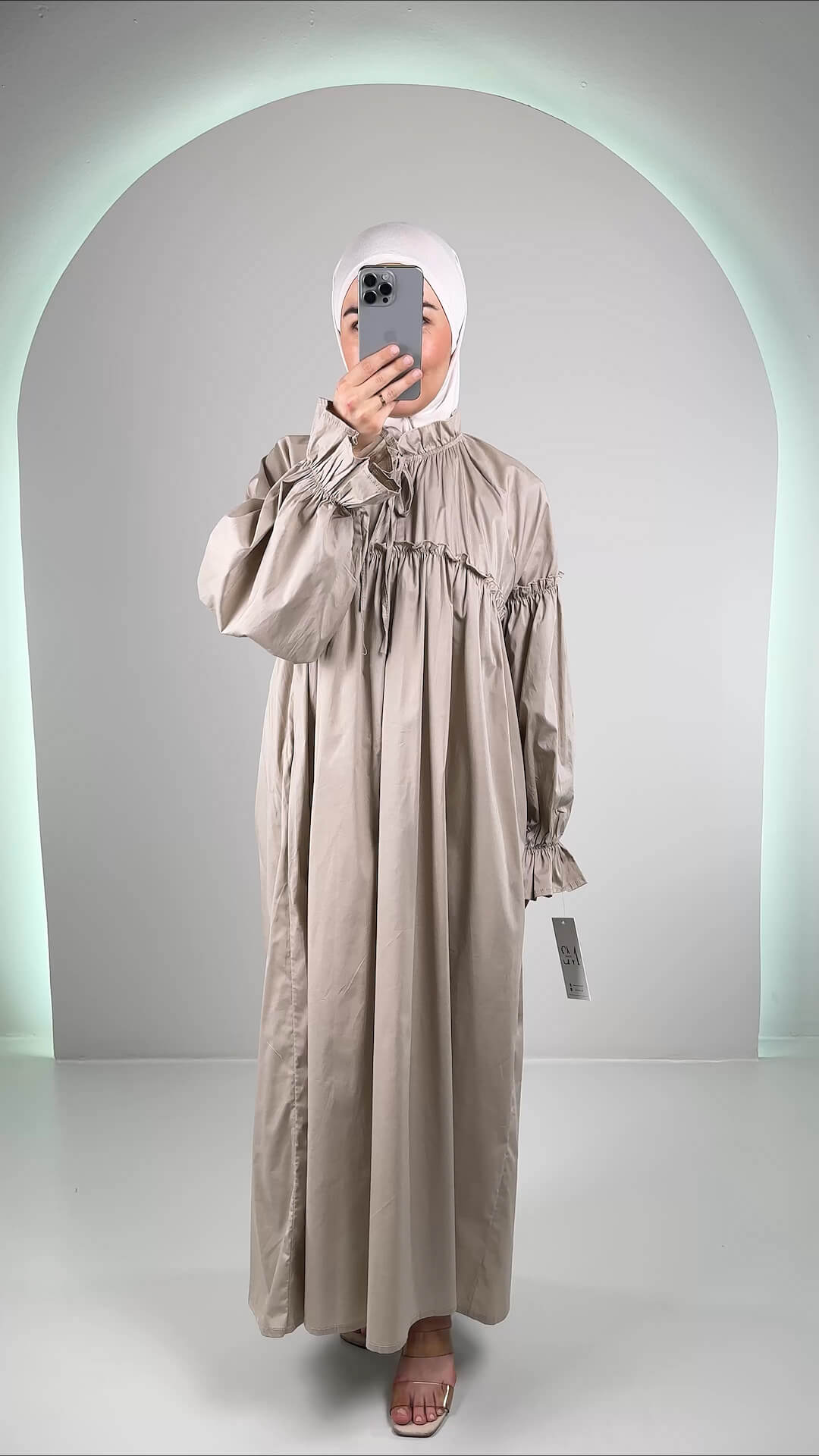 Daiya Kleid Beige