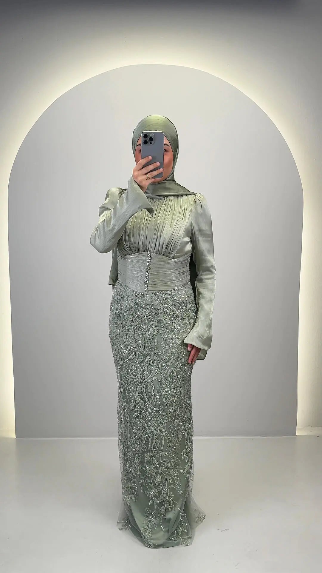Robe de soirée Beys Mint01