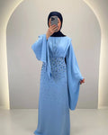Robe de soirée Zehra bleue