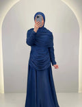 Robe de soirée Liyan bleu foncé